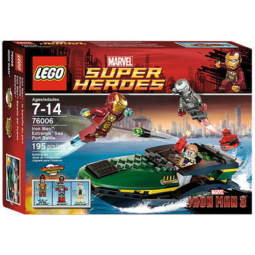 LEGO Ironman Extremis Seaport BAttle