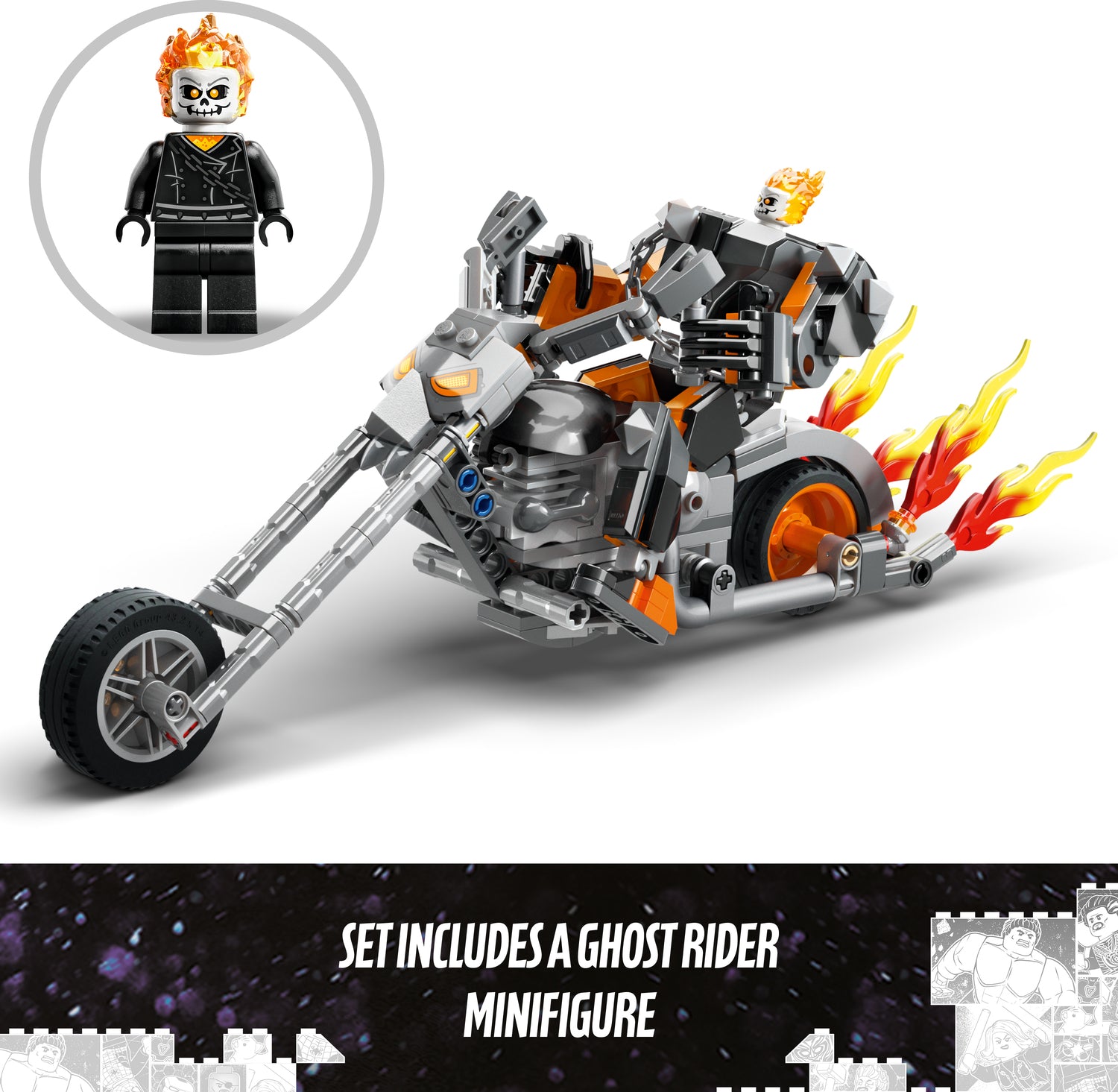LEGO® Super Heroes: Ghost Rider Mech & Bike