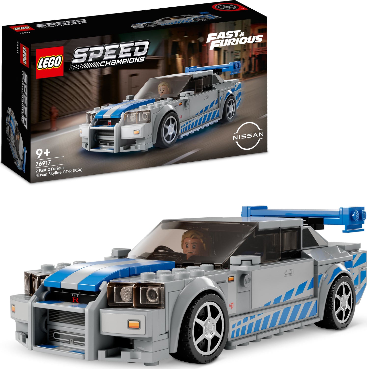 LEGO® Speed Champions 2 Fast 2 Furious Nissan Skyline GT-R (R34)