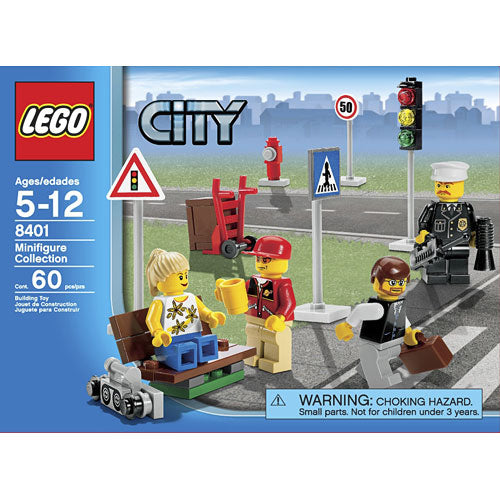 LEGO 8401 City Minifigure Collection age 5-12  60 pieces