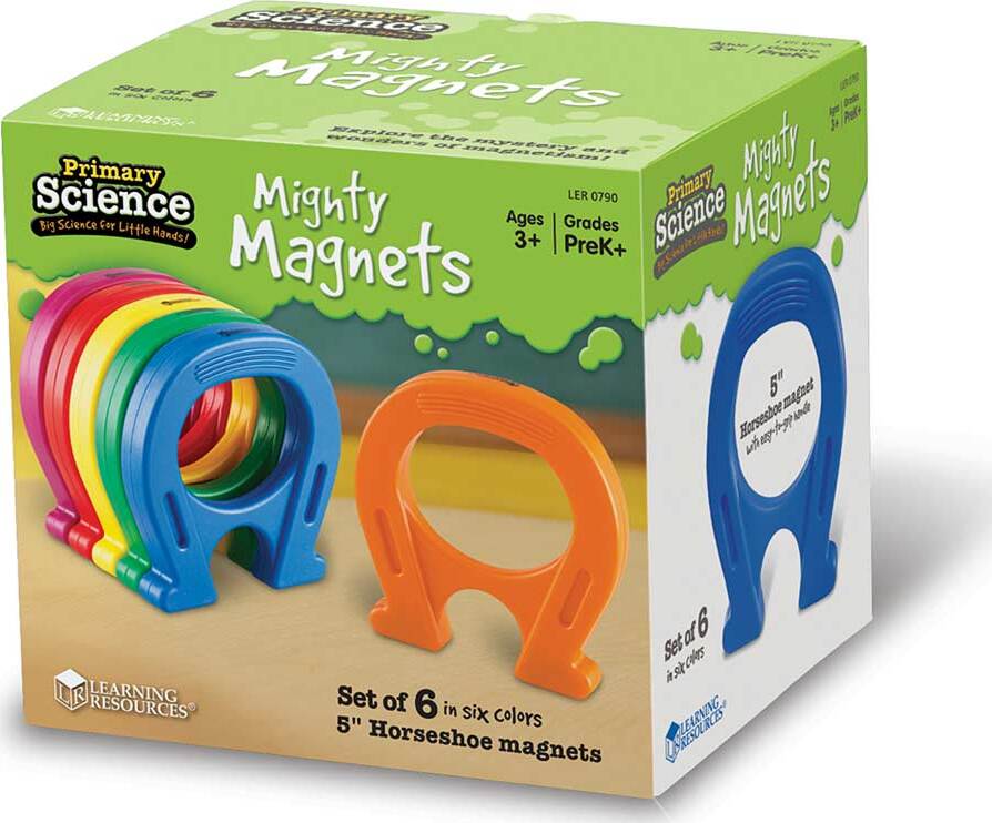 Primary Science 5" Mighty Magnets, Set of 6