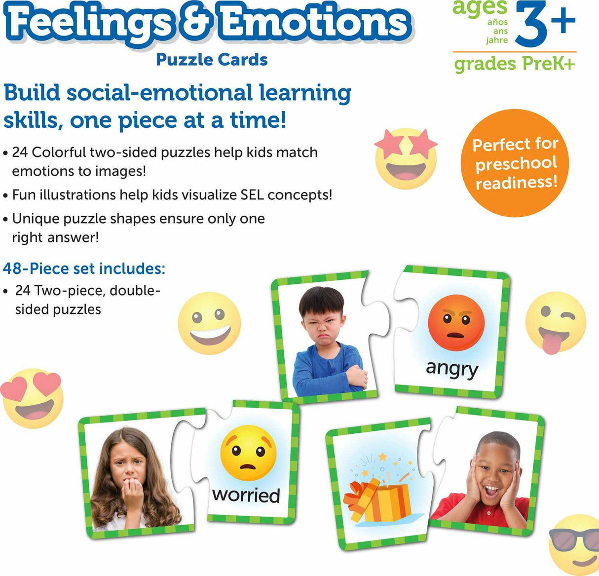 Feelings and Emotions Puzzle Cards