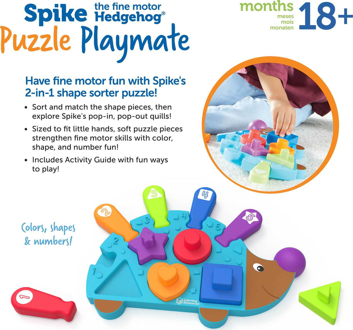 Spike the Fine Motor Hedgehog® Puzzle Playmate