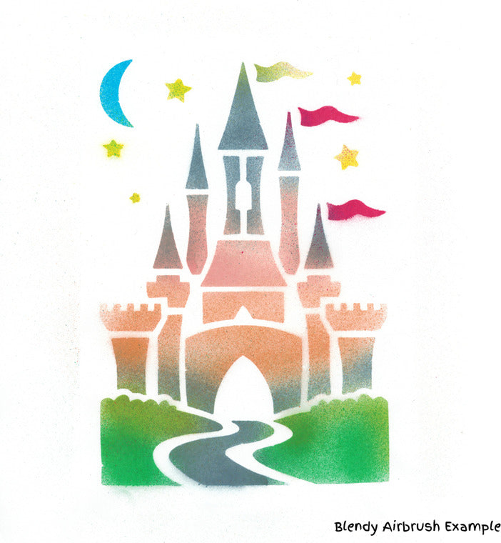 The Original Blendy Pens 'Starter' 4 Marker Creativity Kit (Stencils Included)