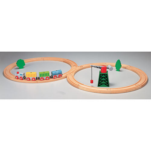 Nuchi Figure 8 Train Set (22pc Wooden Railway) - Catalog