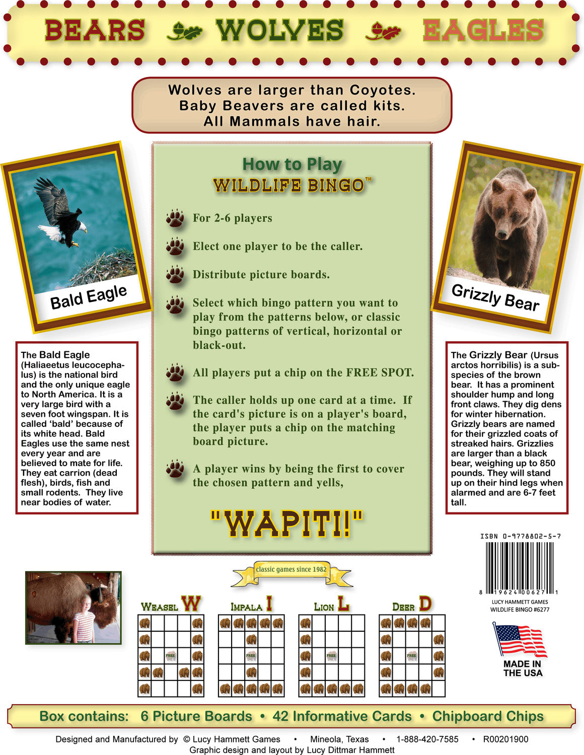 WildLife Bingo