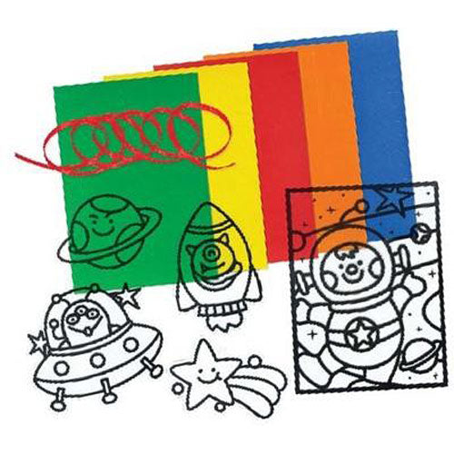 Imagine I Can -Stained Glass Stick-ons Galaxy