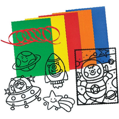 Imagine I Can -Stained Glass Stick-ons Galaxy