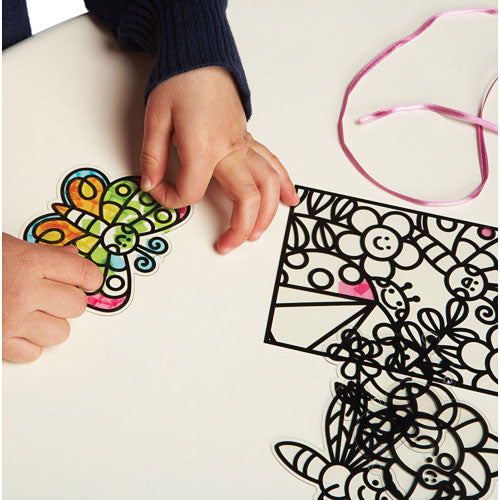 Imagine I Can - Stained Glass Stick-ons Garden