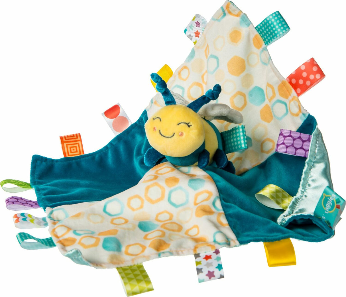 Taggies Fuzzy Buzzy Bee Character Blanket - 12X12"
