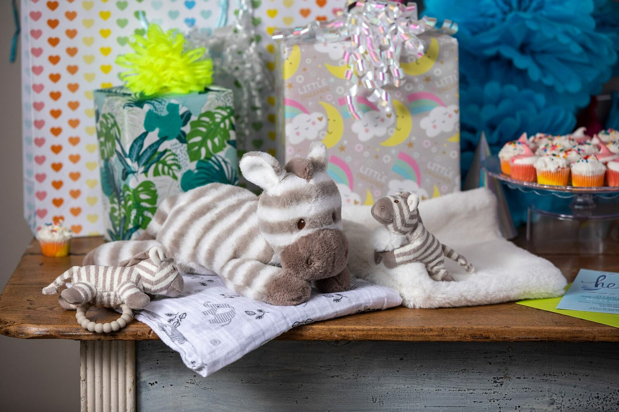 Afrique Zebra Teether Rattle - 5"