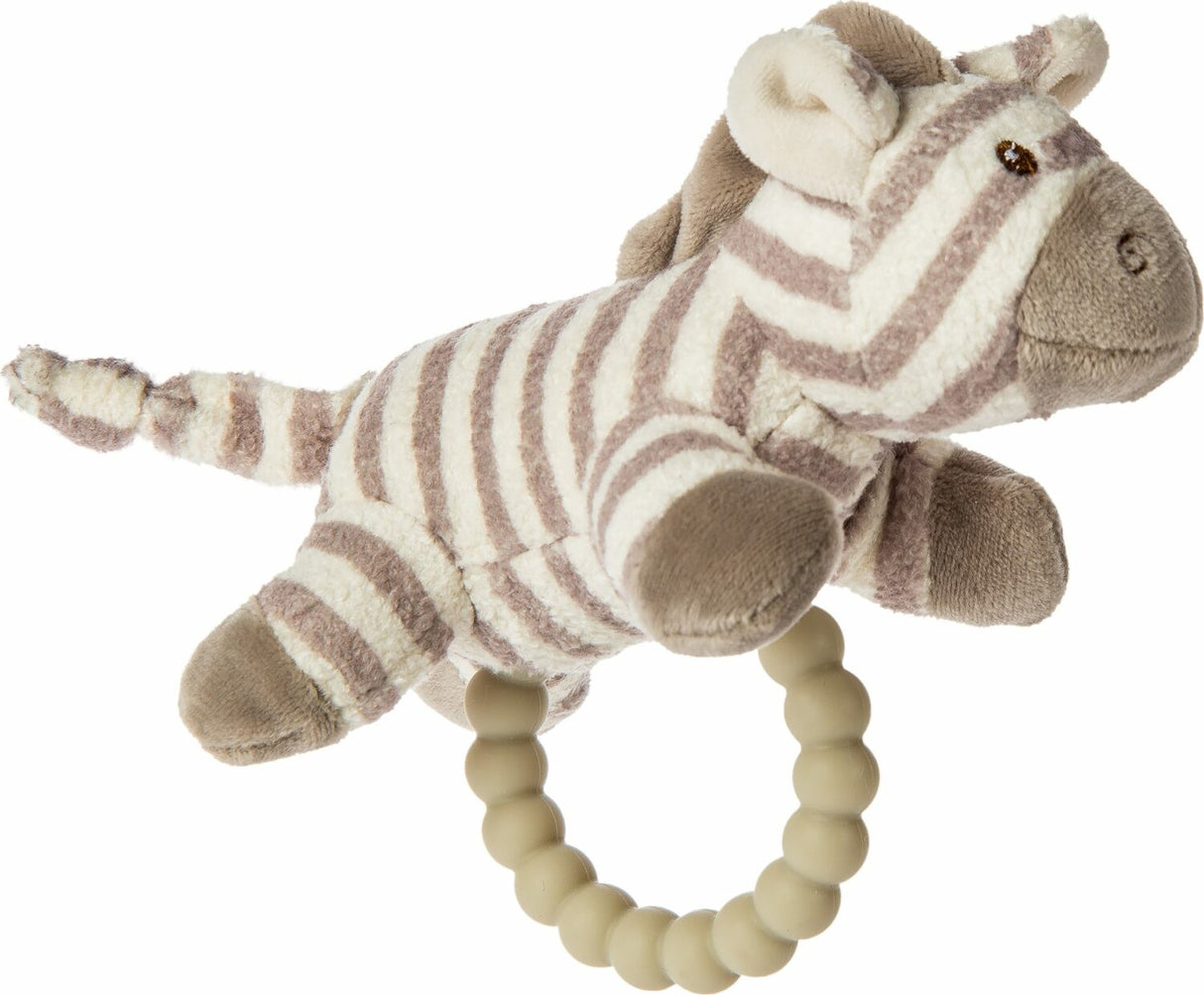 Afrique Zebra Teether Rattle - 5"