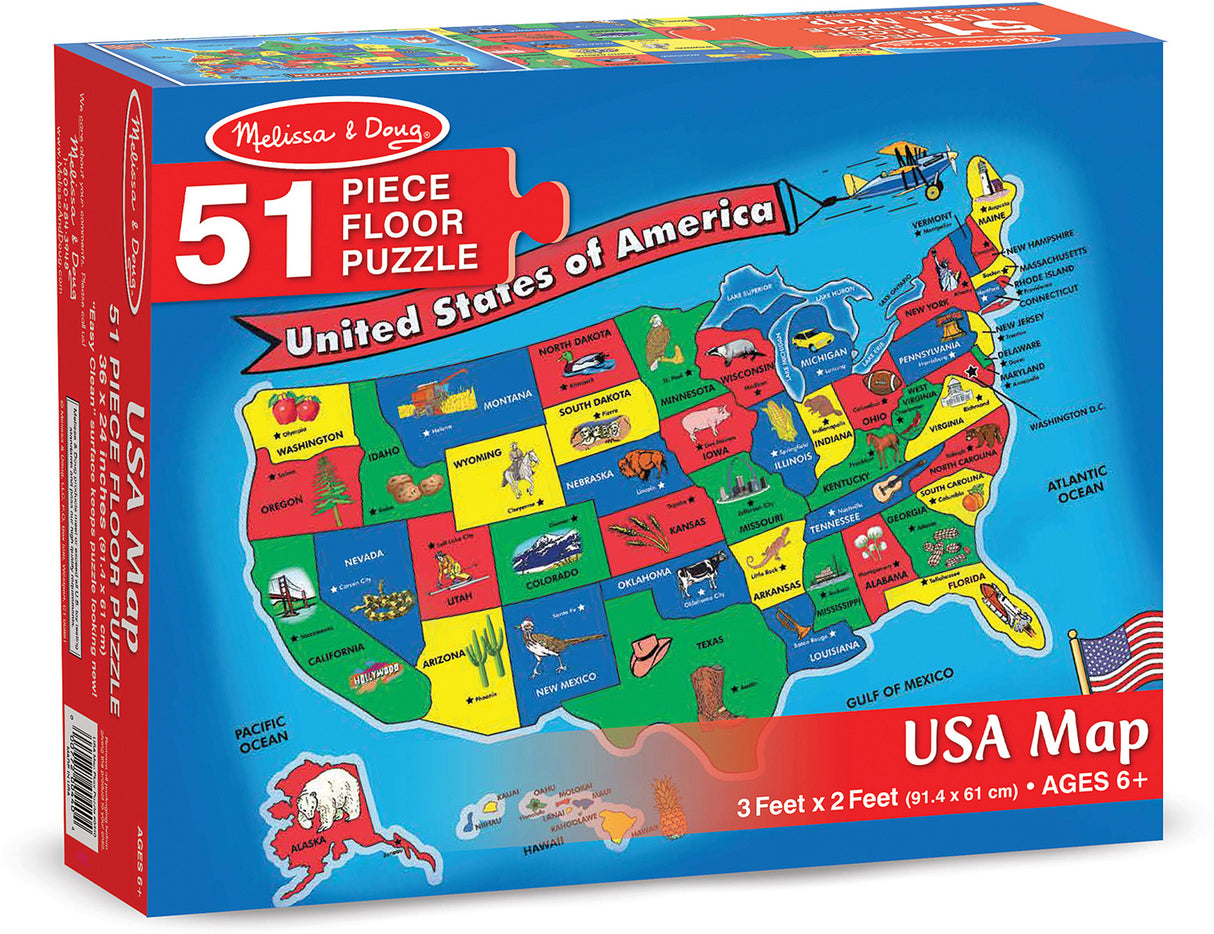U.S.A. Map Floor (51 pc)