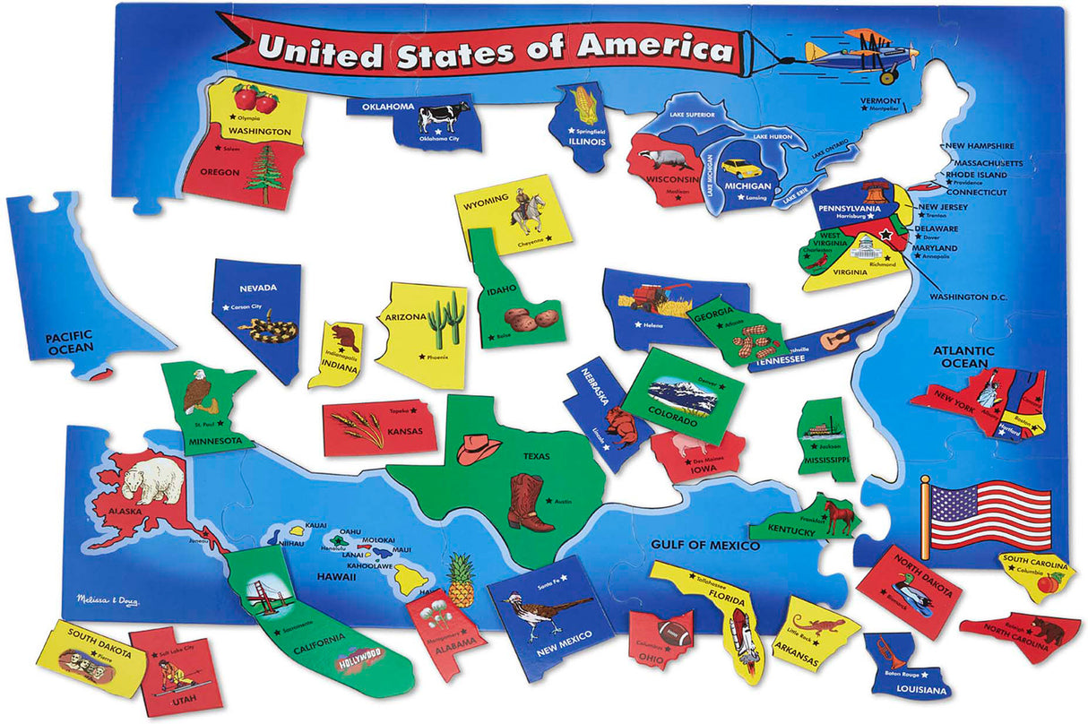 U.S.A. Map Floor (51 pc)