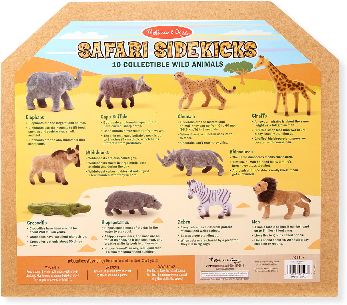 Safari Sidekicks - 10 Collectible Wild Animals