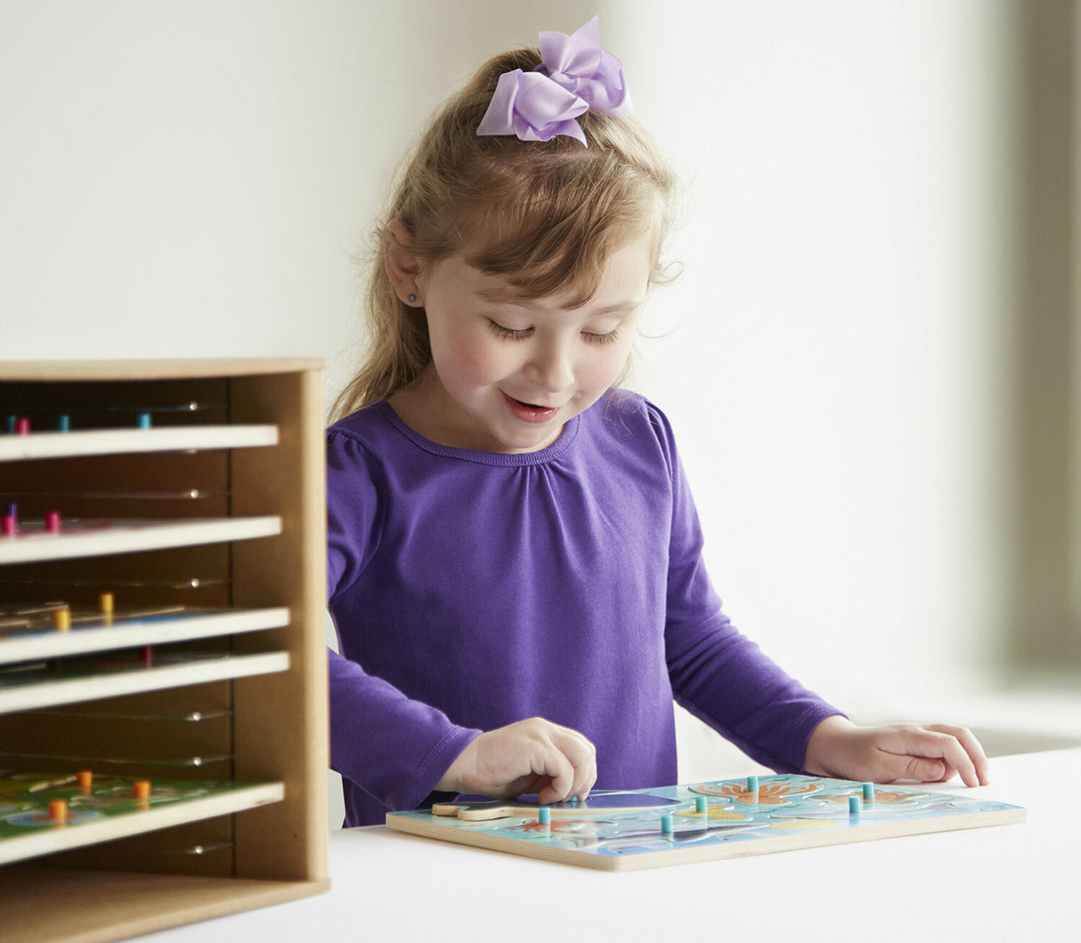 Wooden Puzzle Storage Case