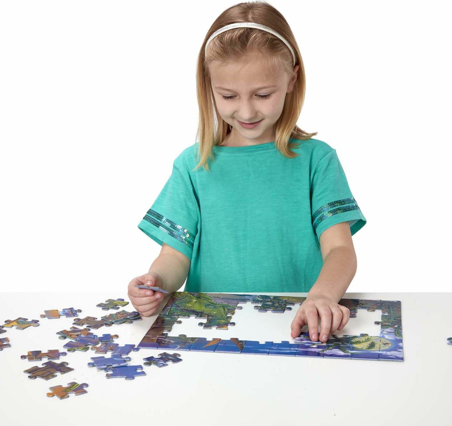 0060 PC Land of Dinosaurs Cardboard Jigsaw