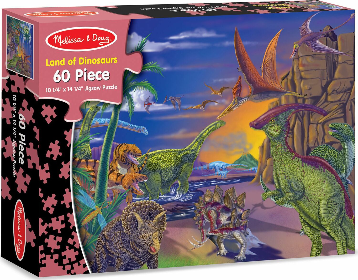 0060 PC Land of Dinosaurs Cardboard Jigsaw
