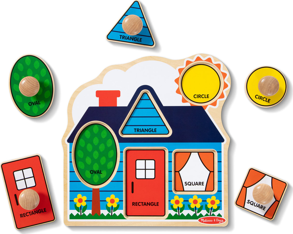 First Shapes Jumbo Knob Puzzle (House)
