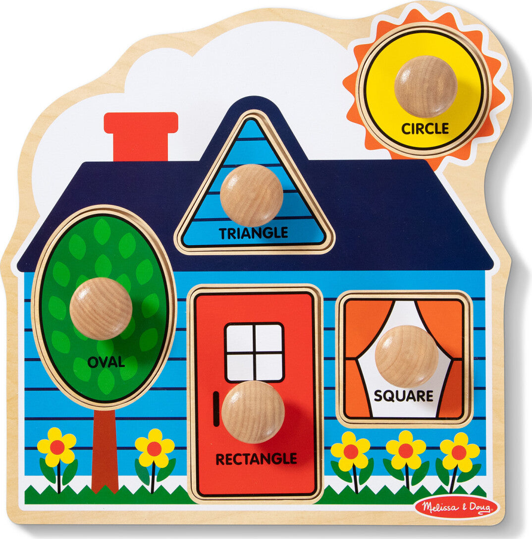 First Shapes Jumbo Knob Puzzle (House)