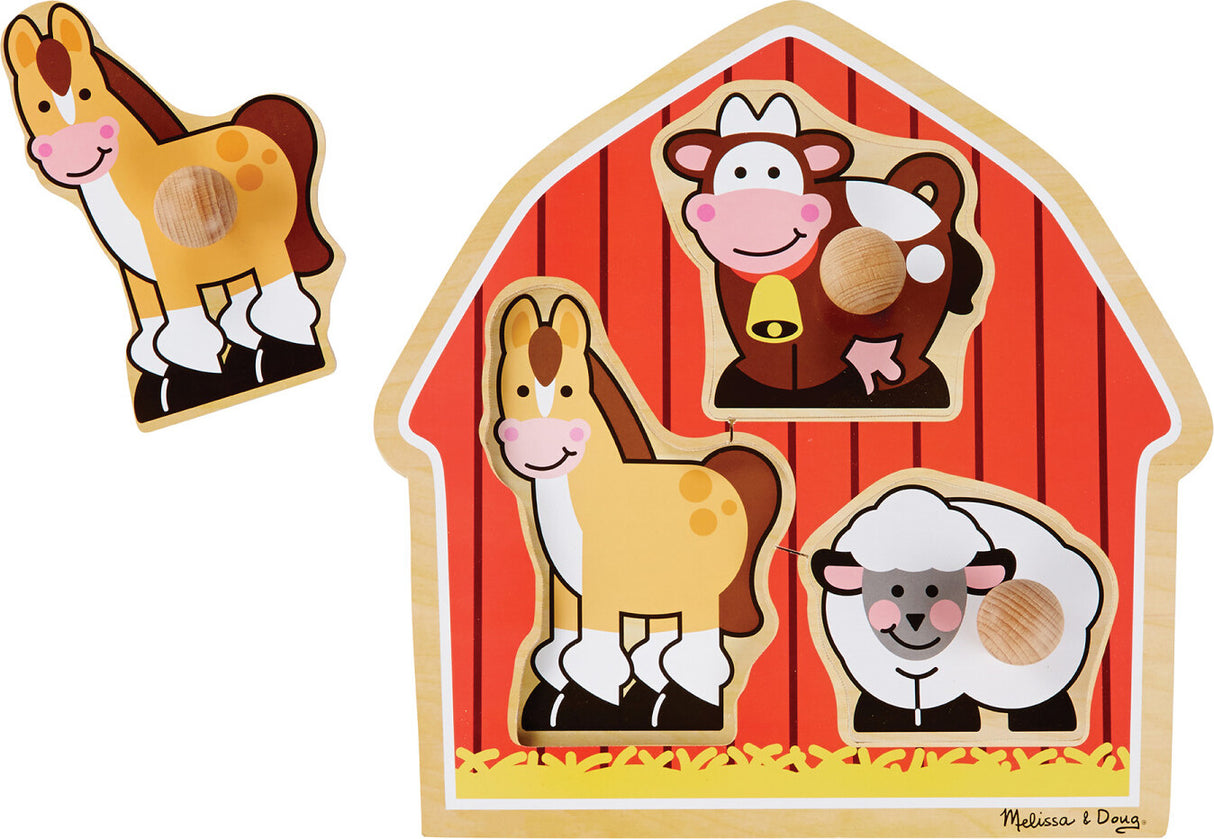 Barnyard Animals Jumbo Knob Puzzle