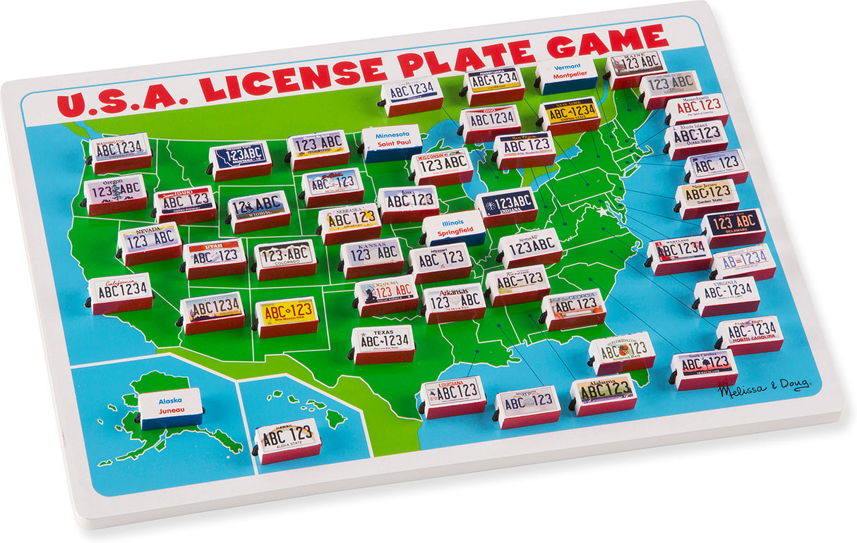 U.S.A. License Plate Game