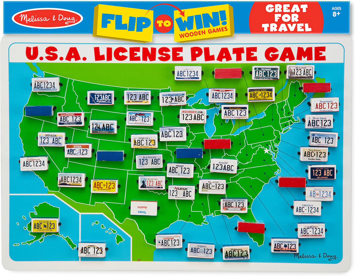 U.S.A. License Plate Game