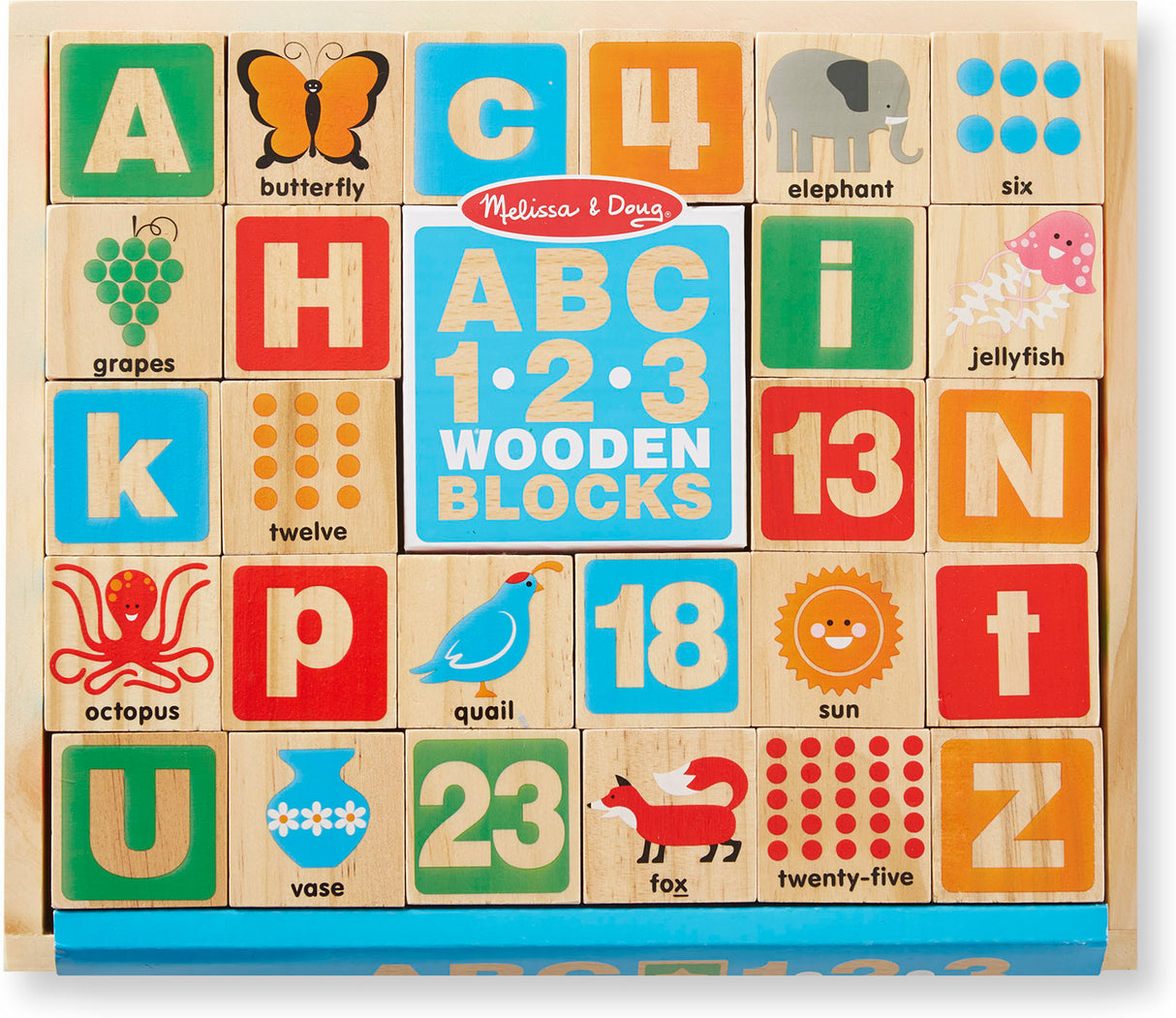 ABC 123 Wooden Blocks