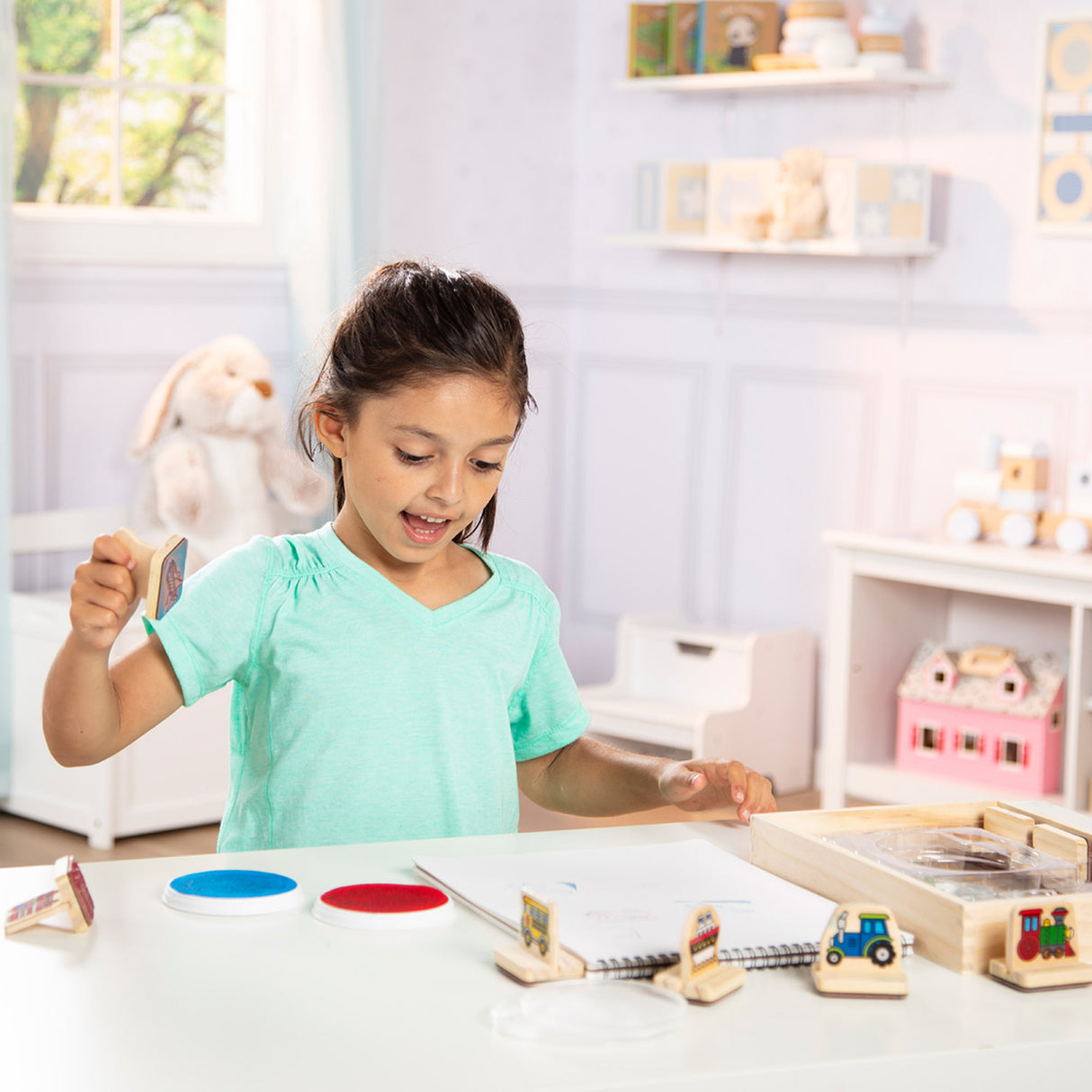 My First Wooden Stamp Set - Vehicles