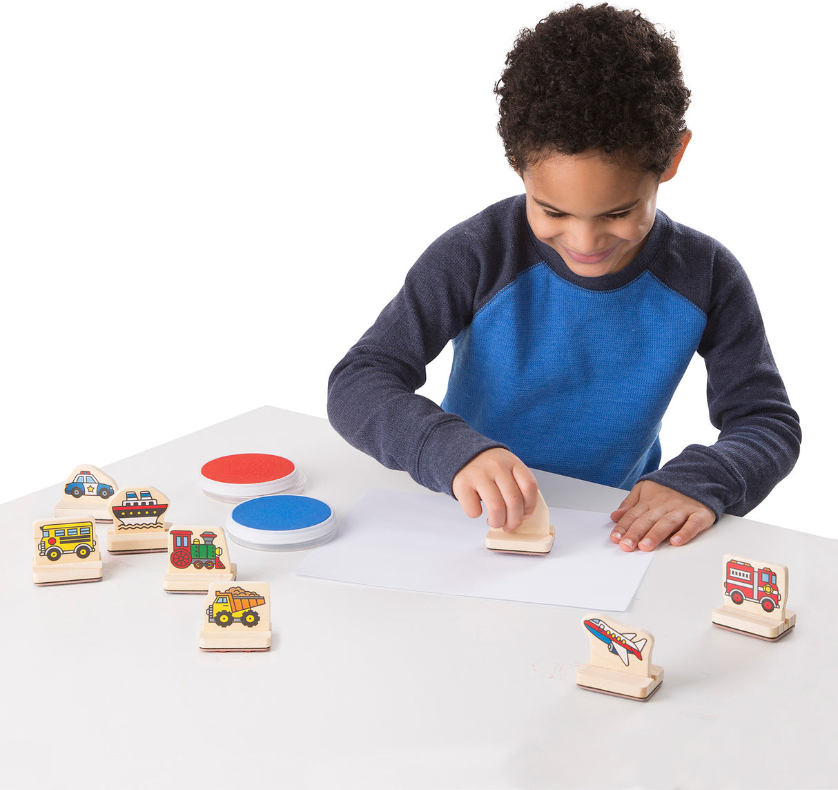 My First Wooden Stamp Set - Vehicles