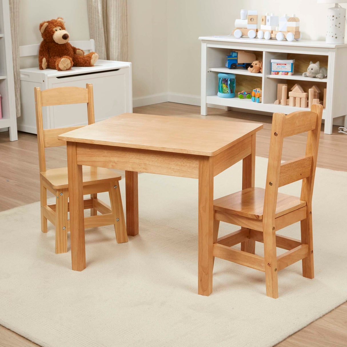 Wooden Table & Chairs Set