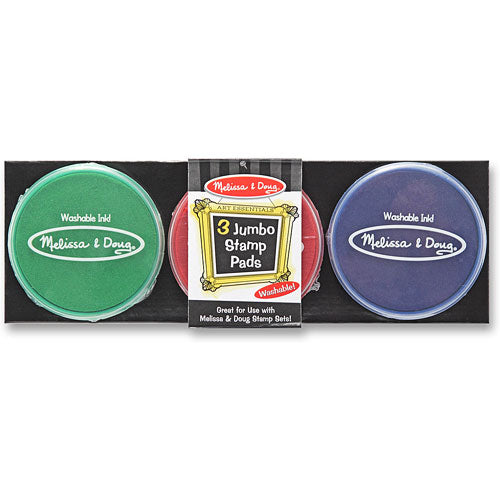 Jumbo Stamp Pads 3pcs - green, red, blue