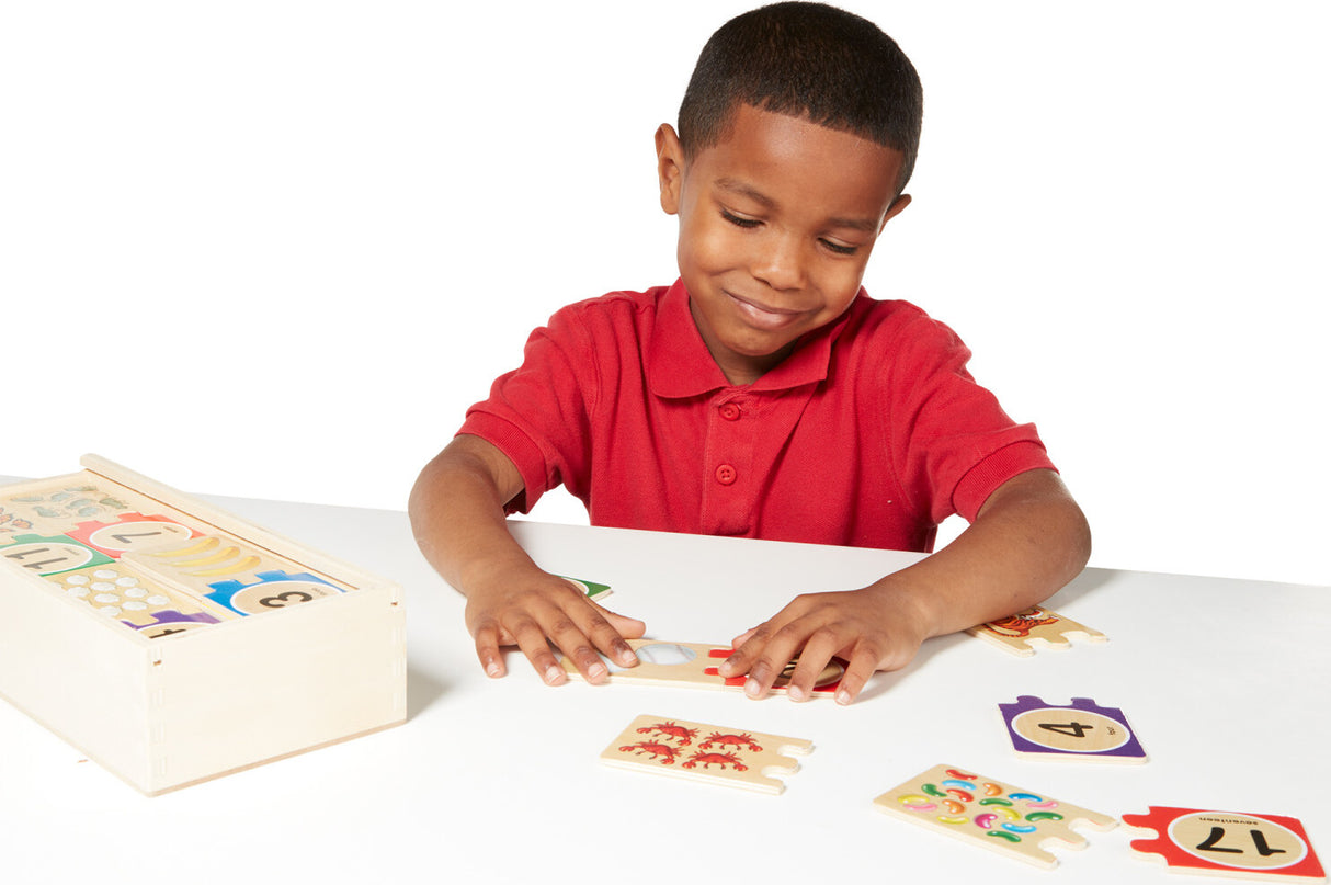 Numbers Wooden Puzzle cards