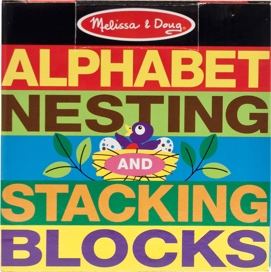 alphabet nesting and stacking blocks