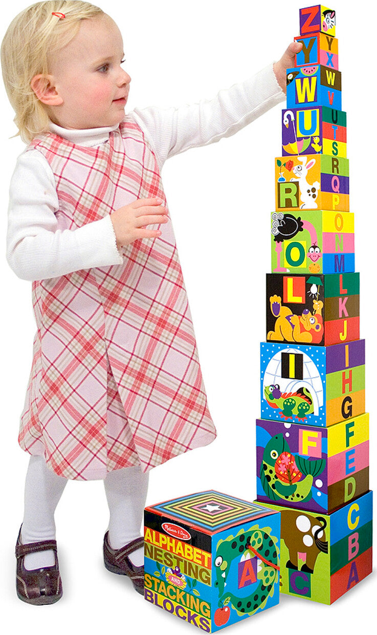 alphabet nesting and stacking blocks