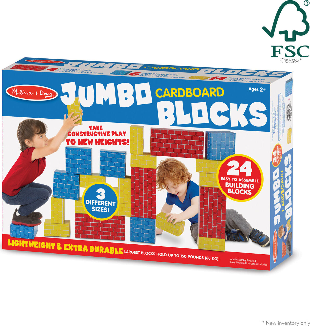 Jumbo Cardboard Blocks 24 pc.