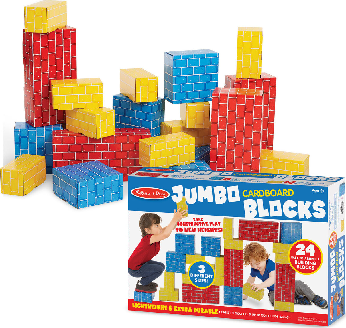 Jumbo Cardboard Blocks 24 pc.