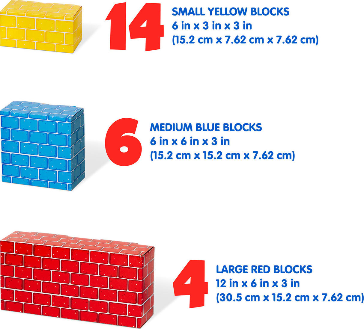 Jumbo Cardboard Blocks 24 pc.