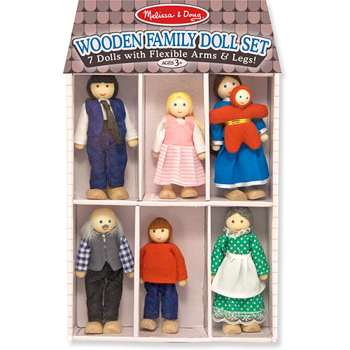 Wooden Family Doll Set