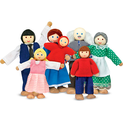 Wooden Family Doll Set
