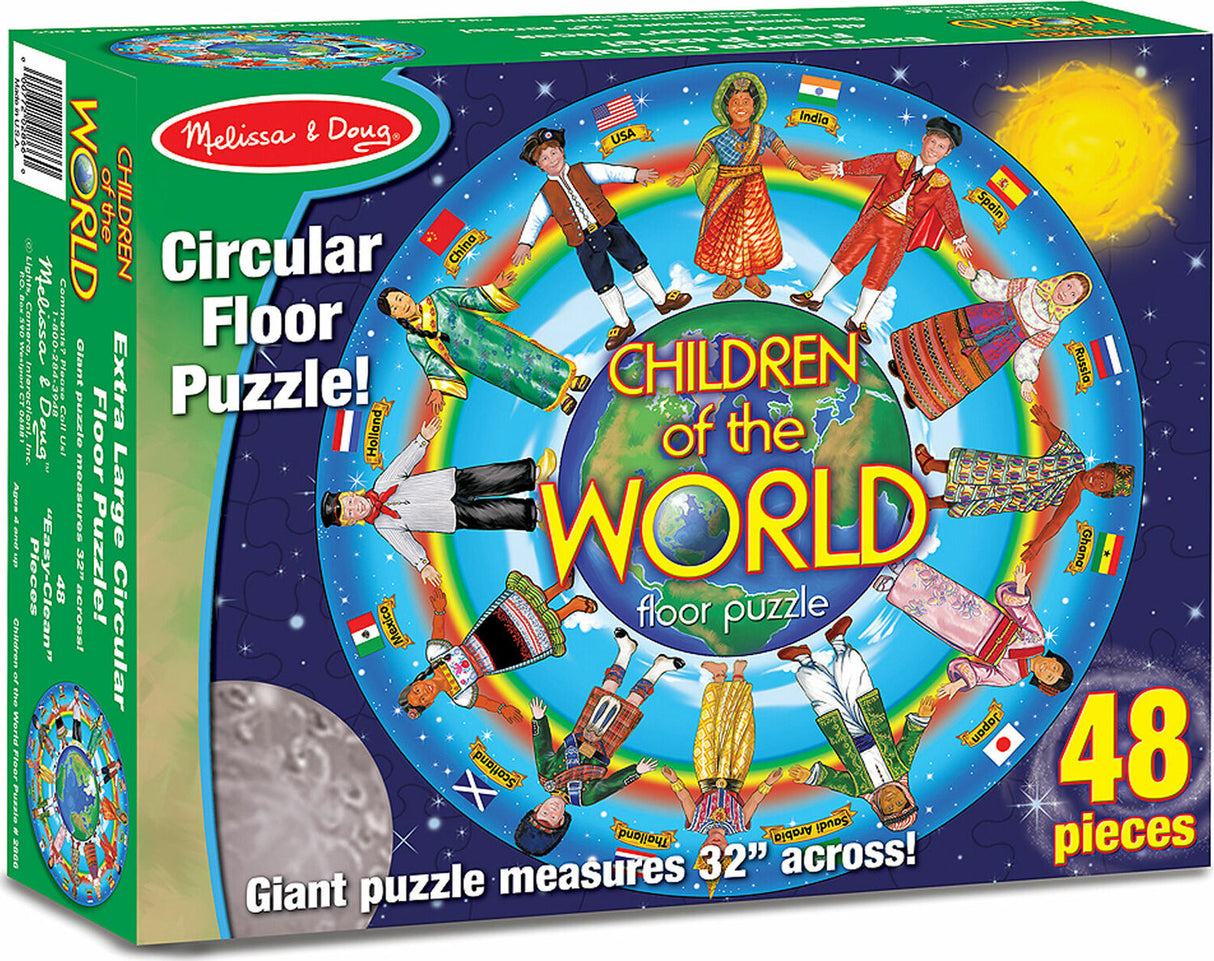 Extra Large Circular Floor Puzzle Children of the World