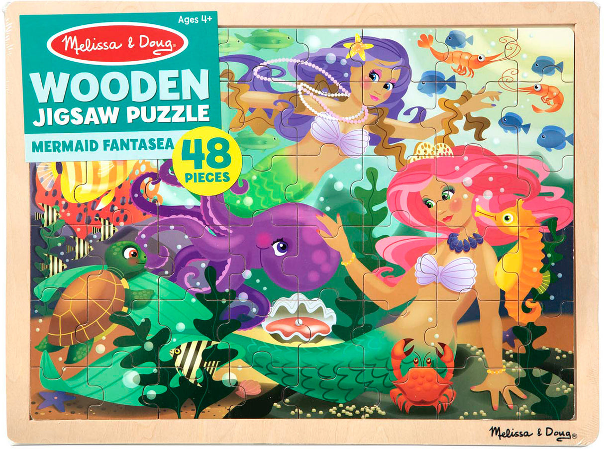 Mermaid Fantasea Wooden Jigsaw Puzzle 48 pc