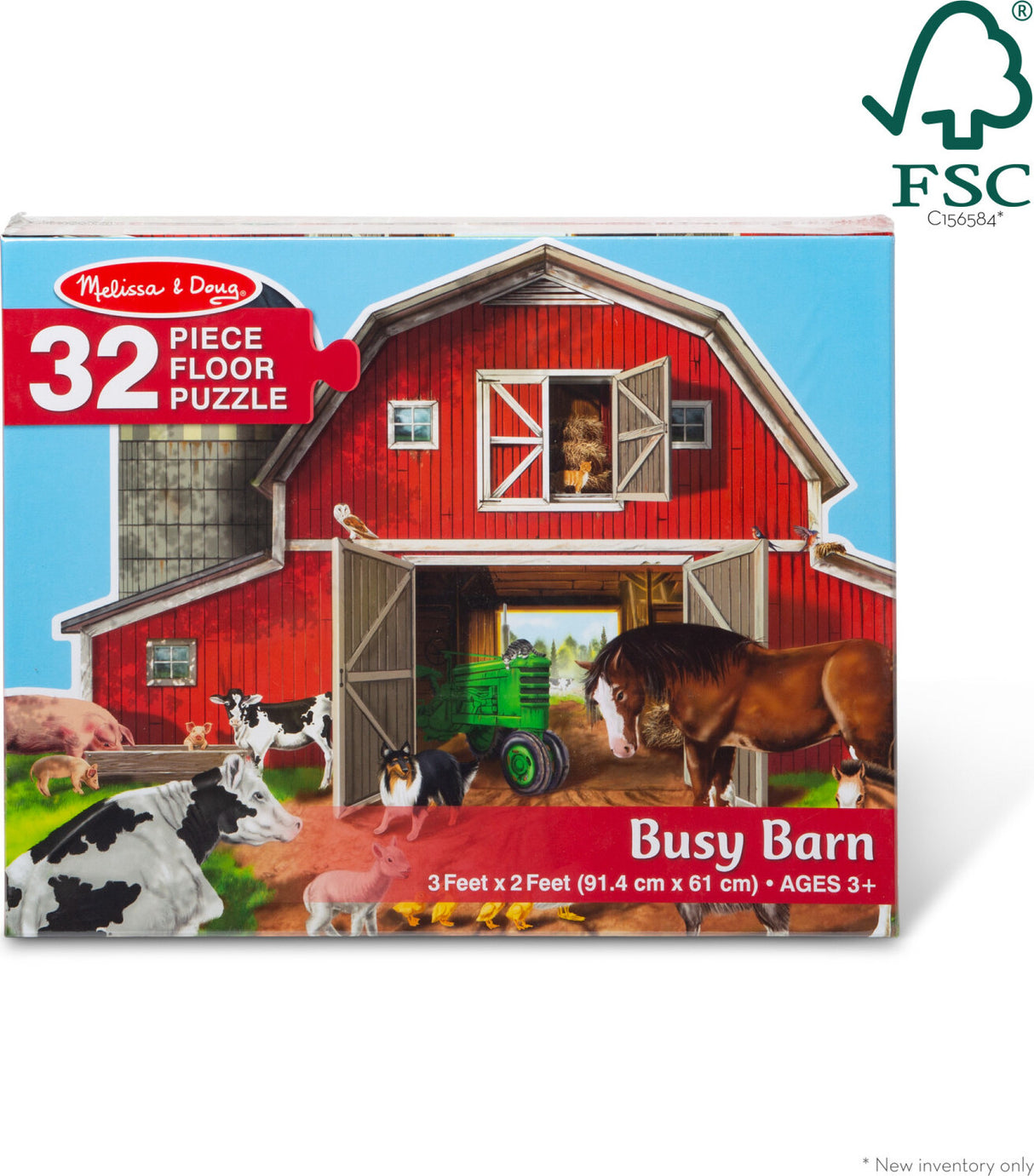 Busy Barn Shaped Puzzle (32pc)