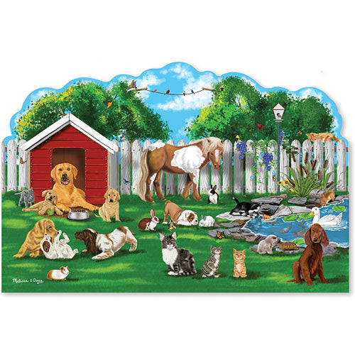Pet Party Shaped Floor Puzzle (32 pieces)