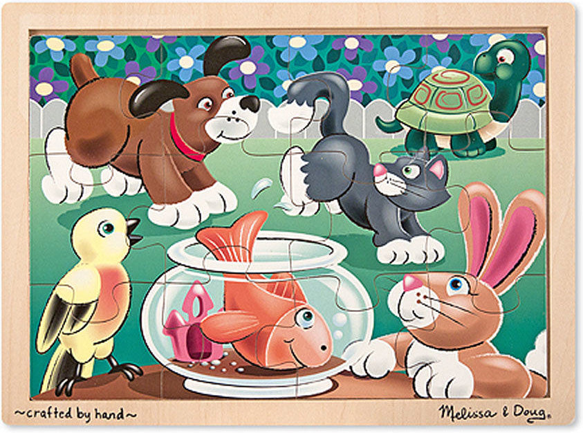 Playful Pets 12 pc wooden Puzzle