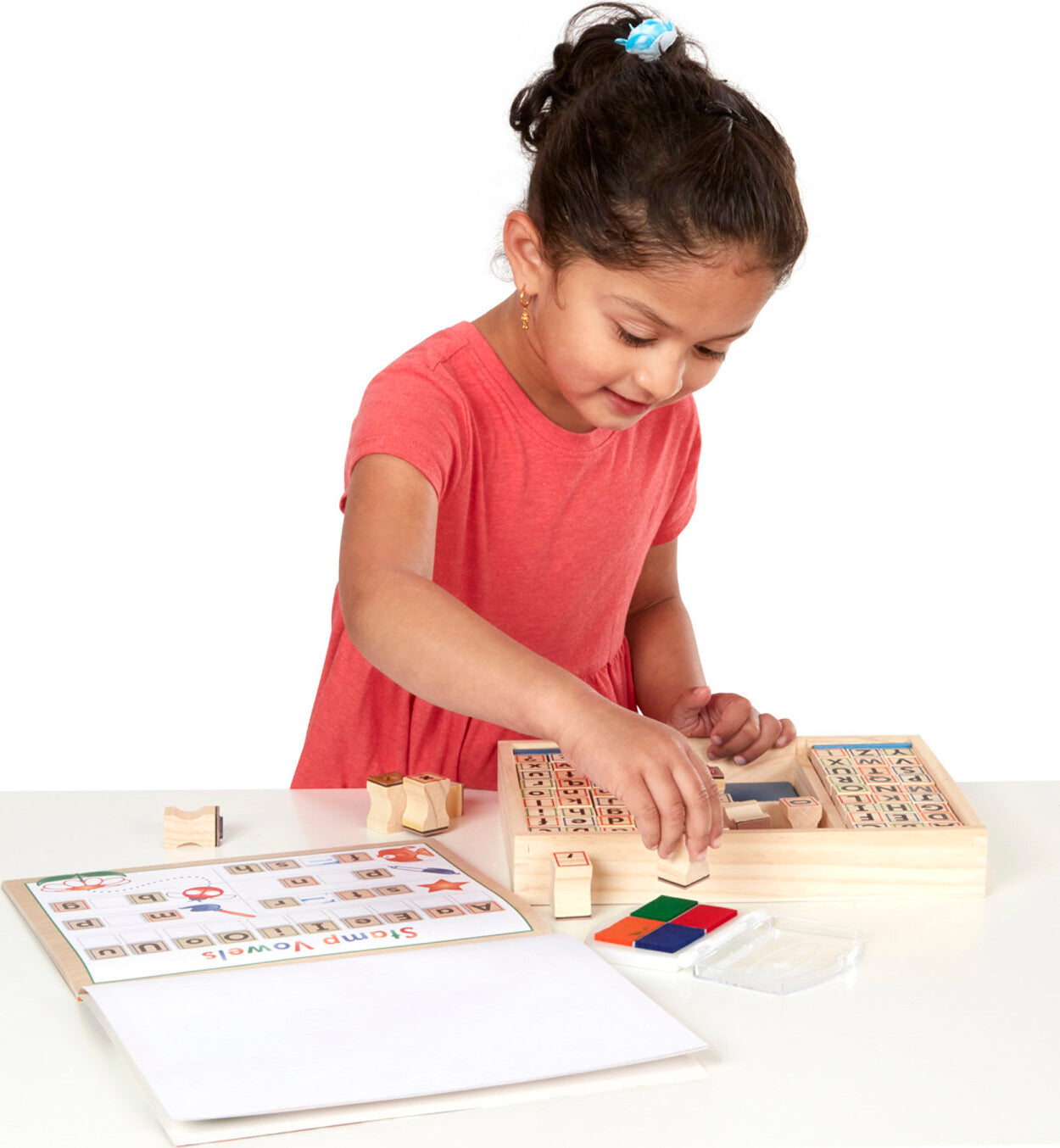 Deluxe Wooden Stamp Set - ABCs 123s