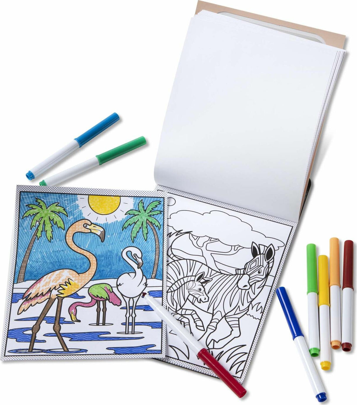 Magic-Pattern - Wild Animals Coloring Pad - On the Go Travel Activity