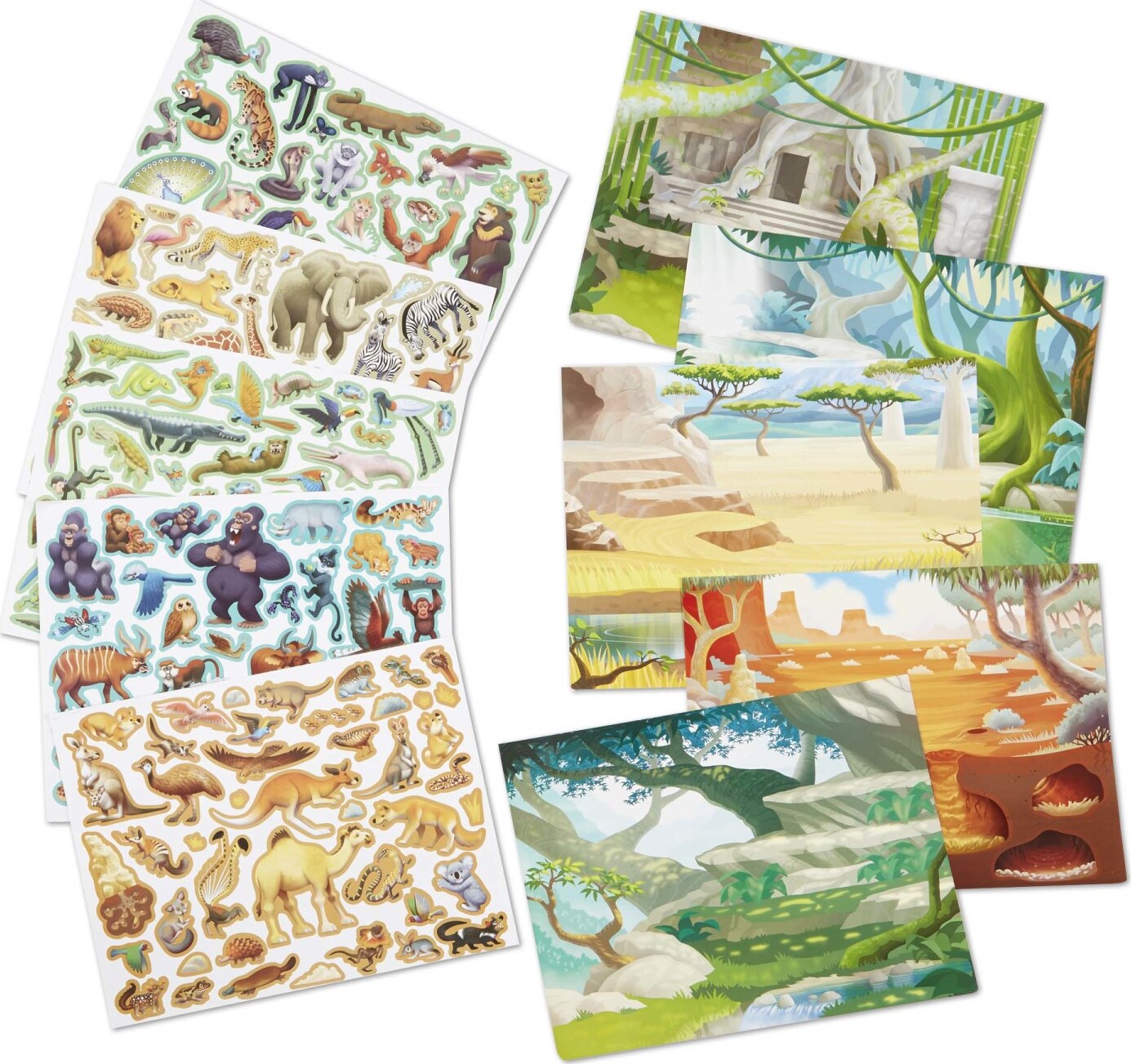 Reusable Sticker Pad - Jungle & Savanna