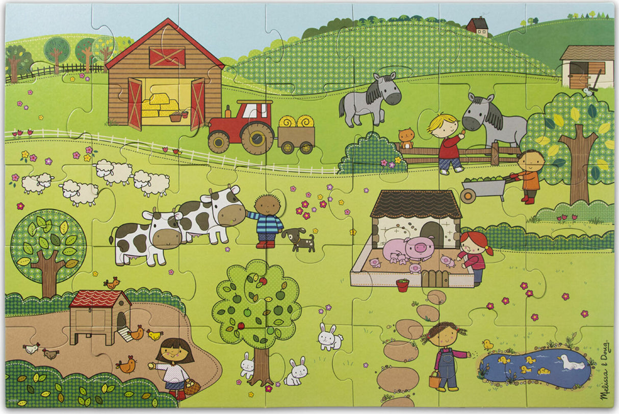 Natural Play Floor Puzzle: On the Farm