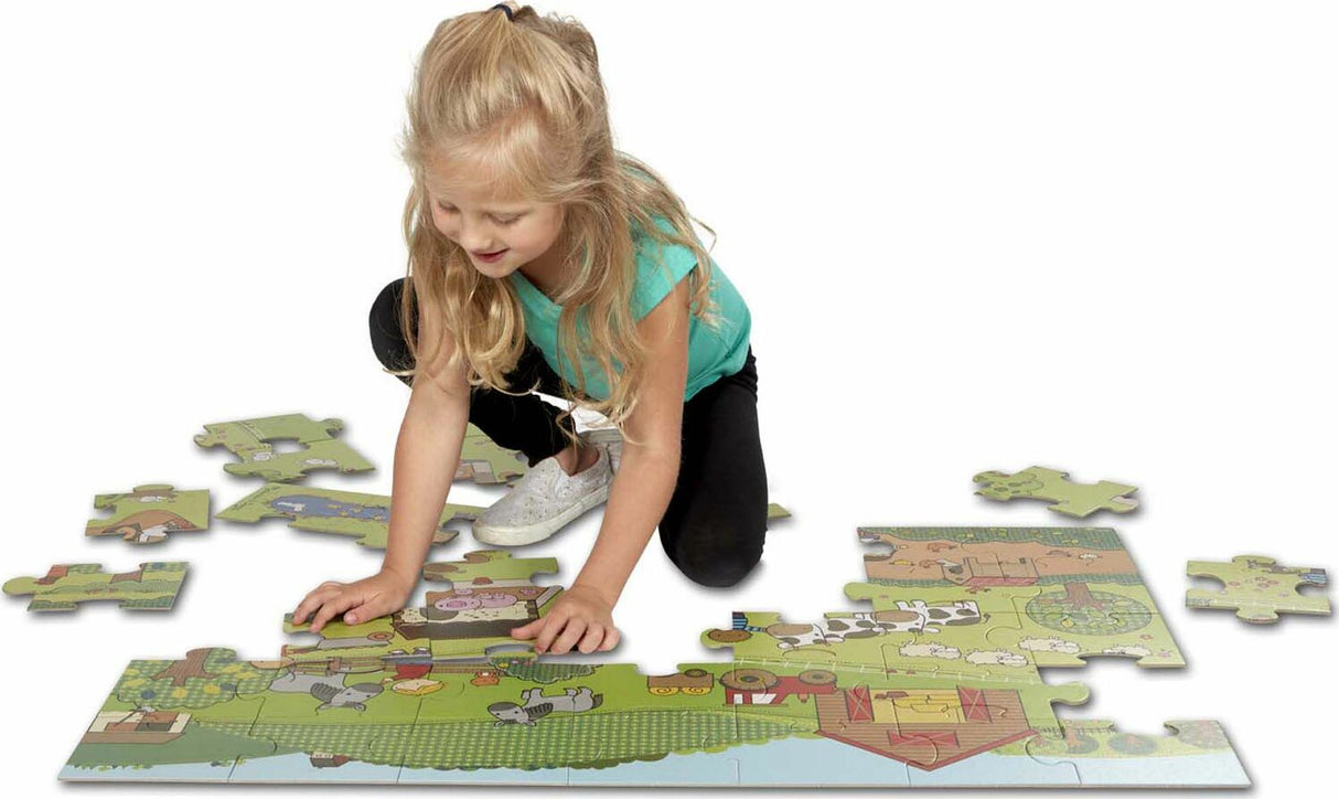 Natural Play Floor Puzzle: On the Farm